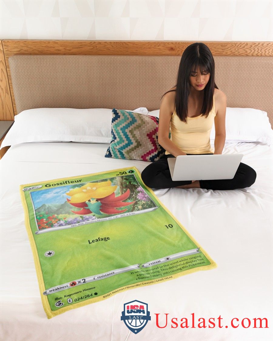 Pokemon Gossifleur Fusion Strike Blanket