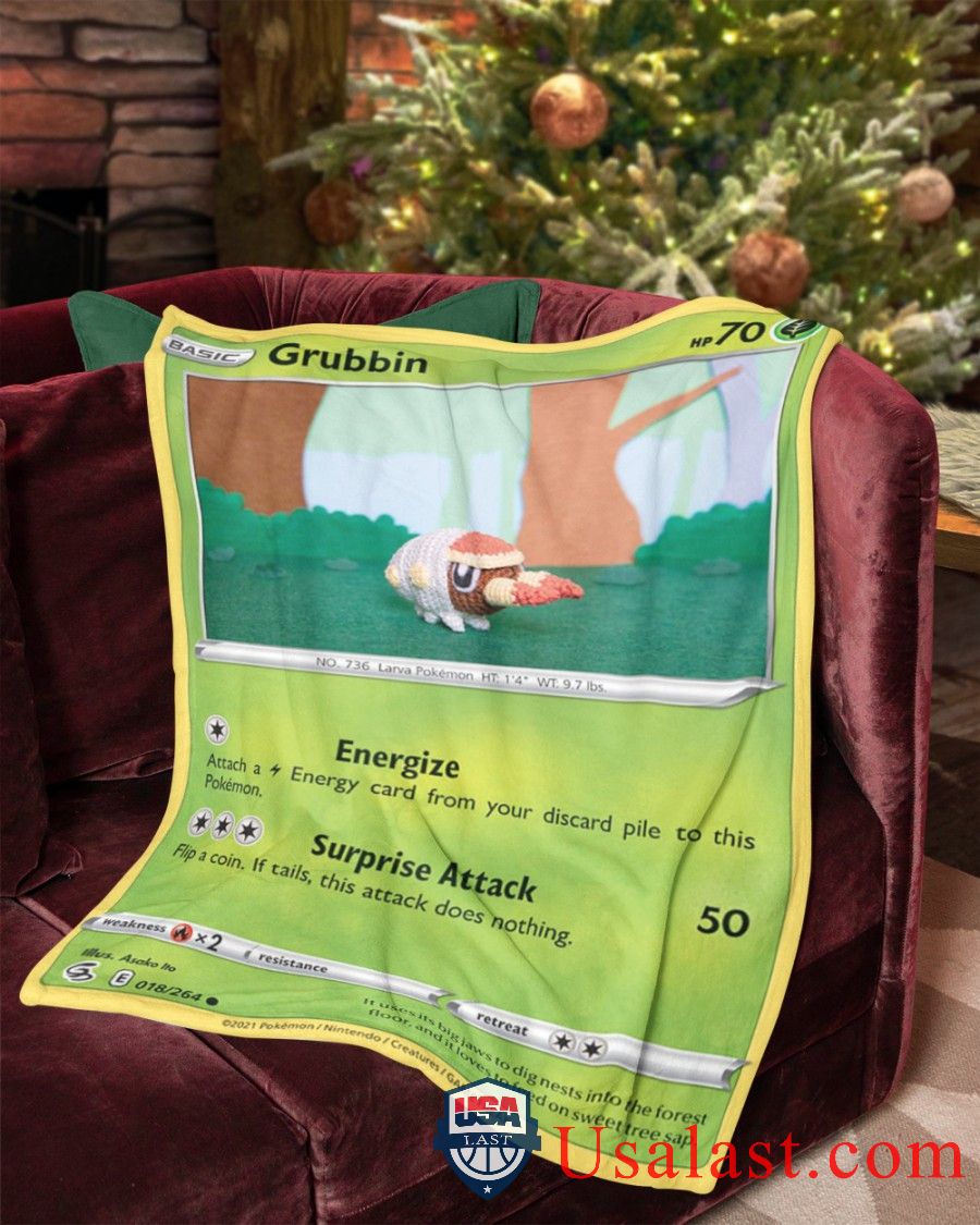 Pokemon Grubbin Fusion Strike Blanket