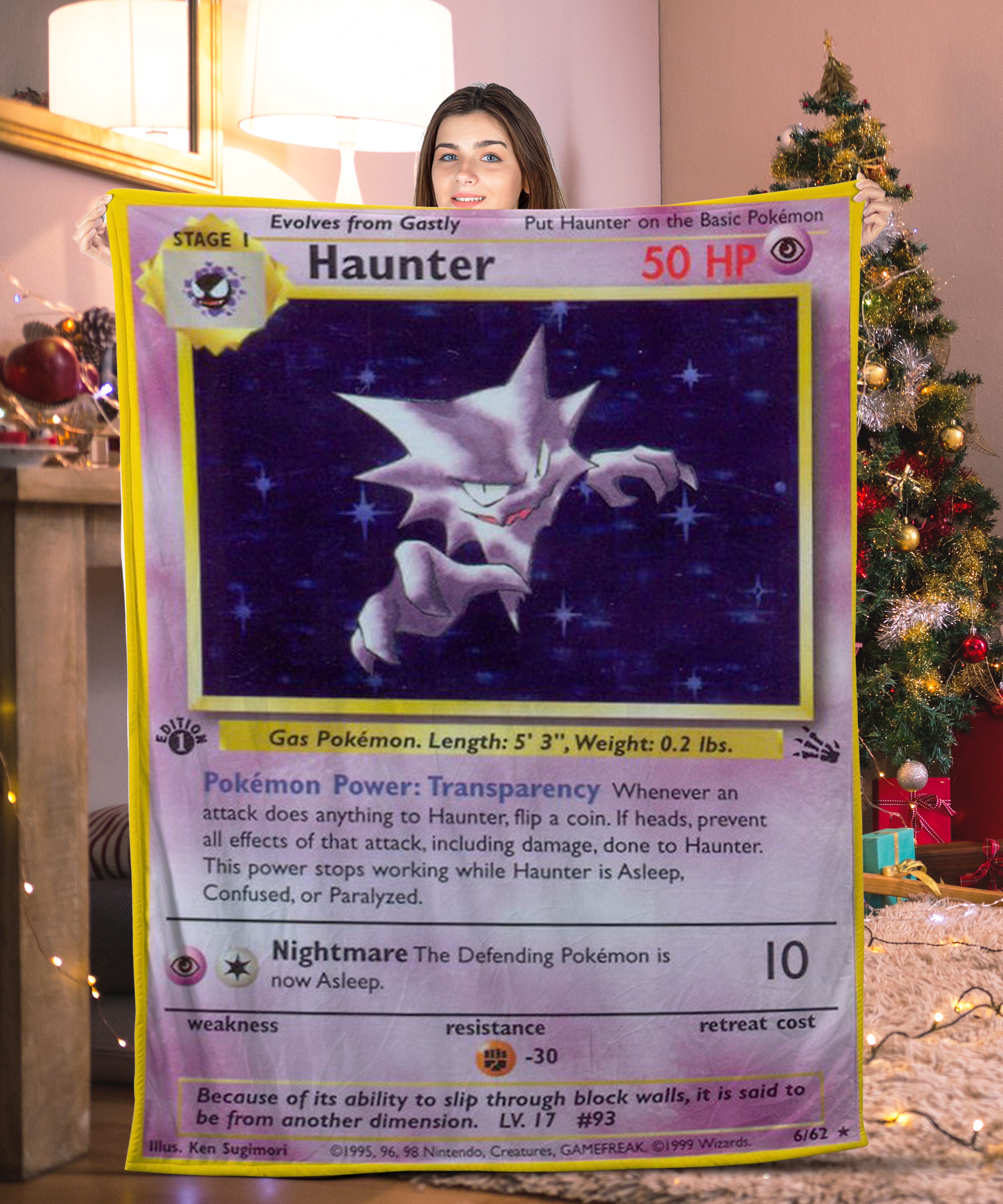 Pokemon Haunter Pokemon Card Blanket