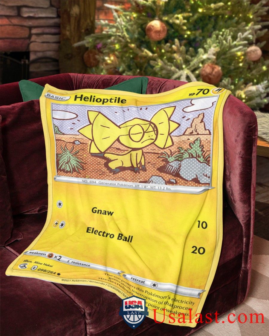 Pokemon Helioptile Fusion Strike Soft Blanket