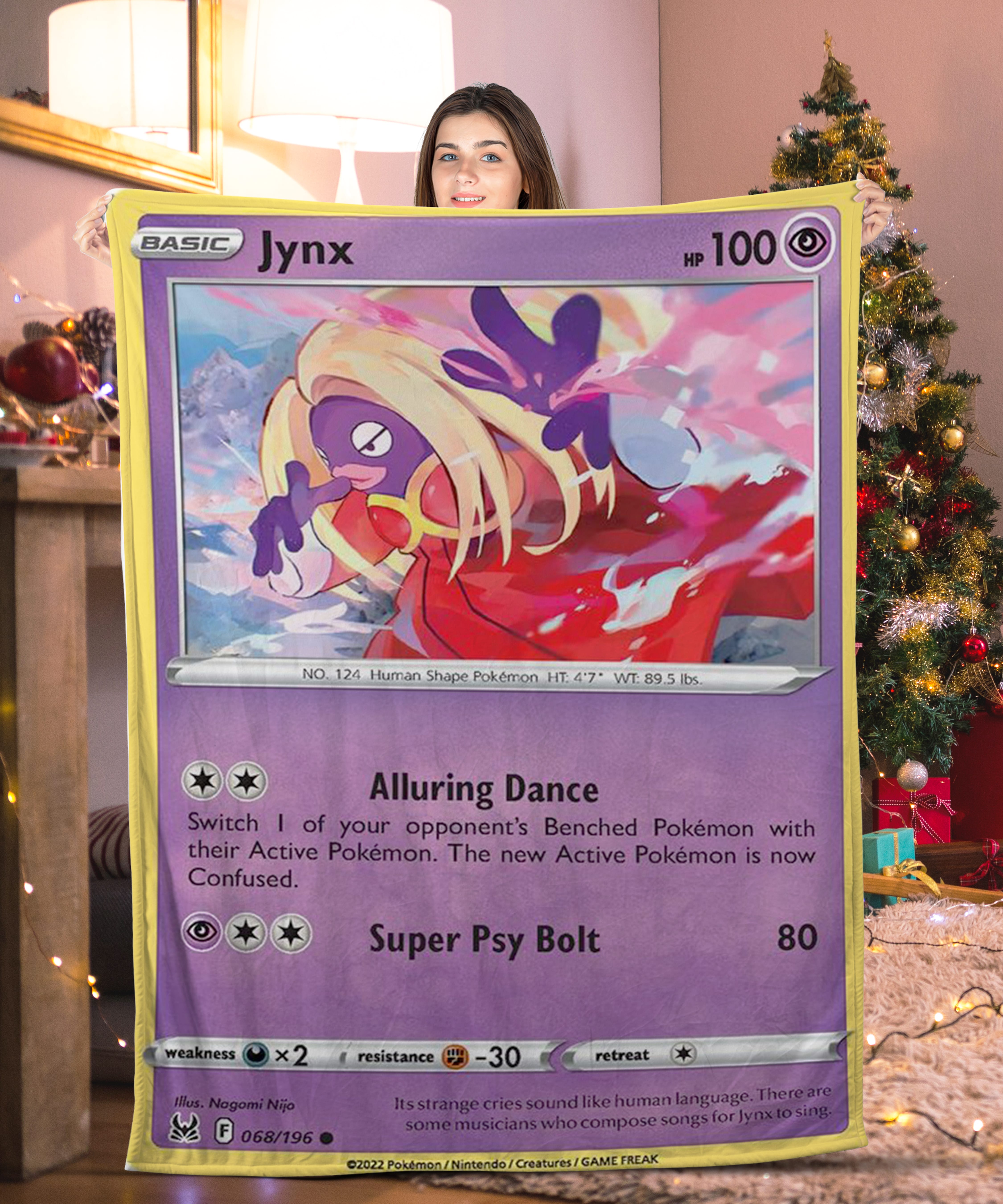 Pokemon Jynx Pokemon Card Blanket