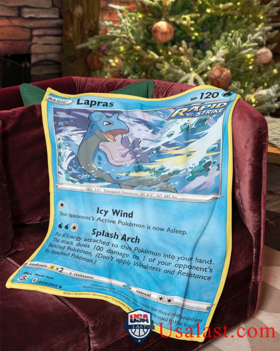 Pokemon Lapras Rapid Strike Blanket