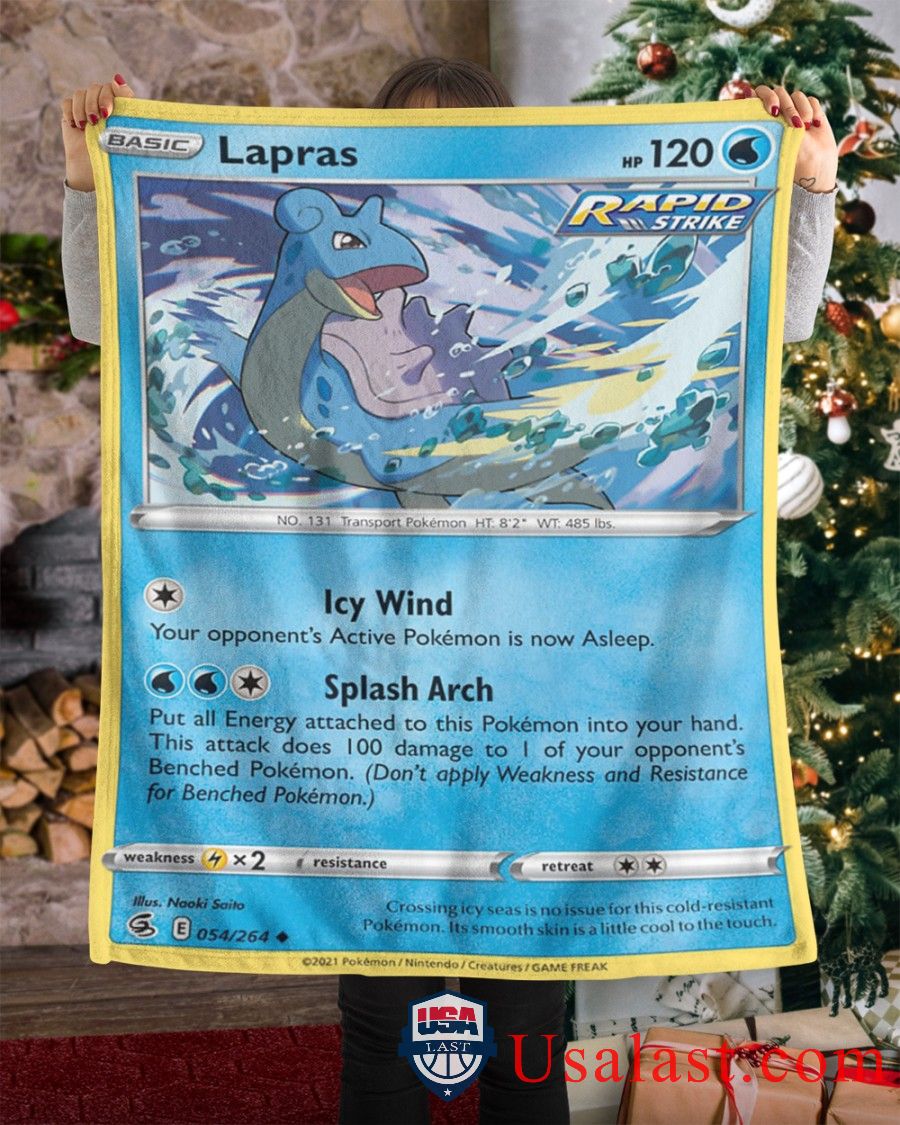 Pokemon Lapras Rapid Strike Blanket