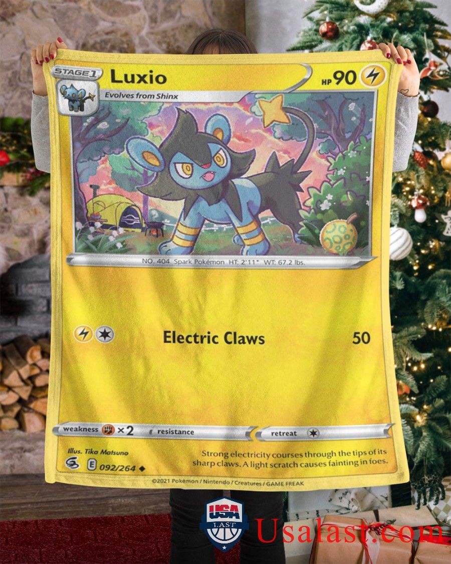 Pokemon Luxio Fusion Strike Soft Blanket