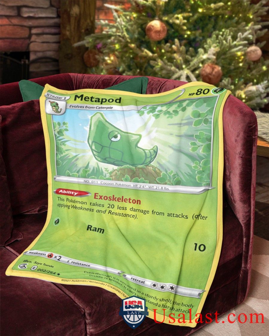 Pokemon Metapod Fusion Strike Blanket