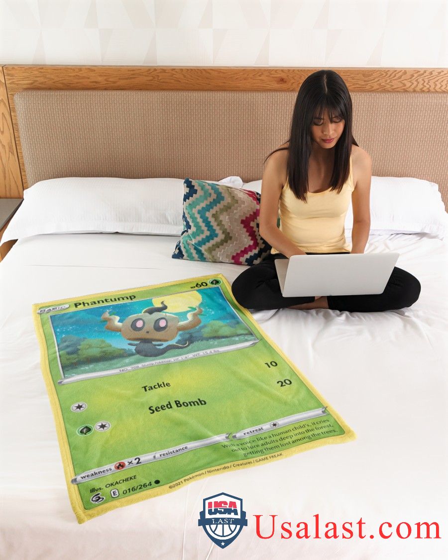 Pokemon Phantump Fusion Strike Blanket Pokemon Phantump Fusion Strike Blanket