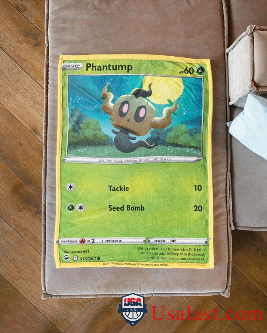 Pokemon Phantump Fusion Strike Blanket Pokemon Phantump Fusion Strike Blanket