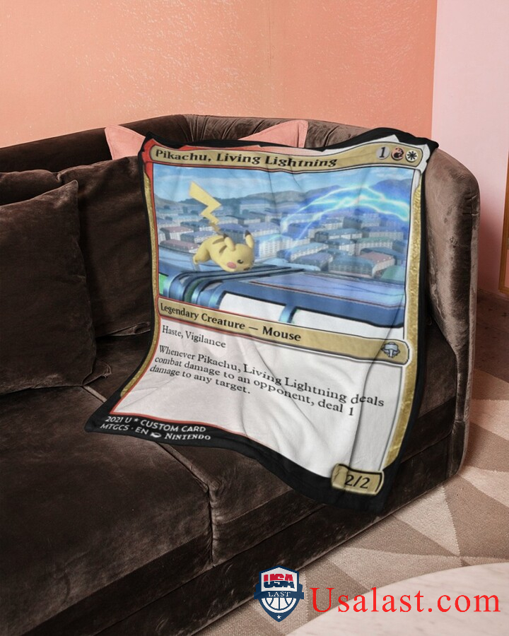 Pokemon Pikachu Living Lightning Blanket