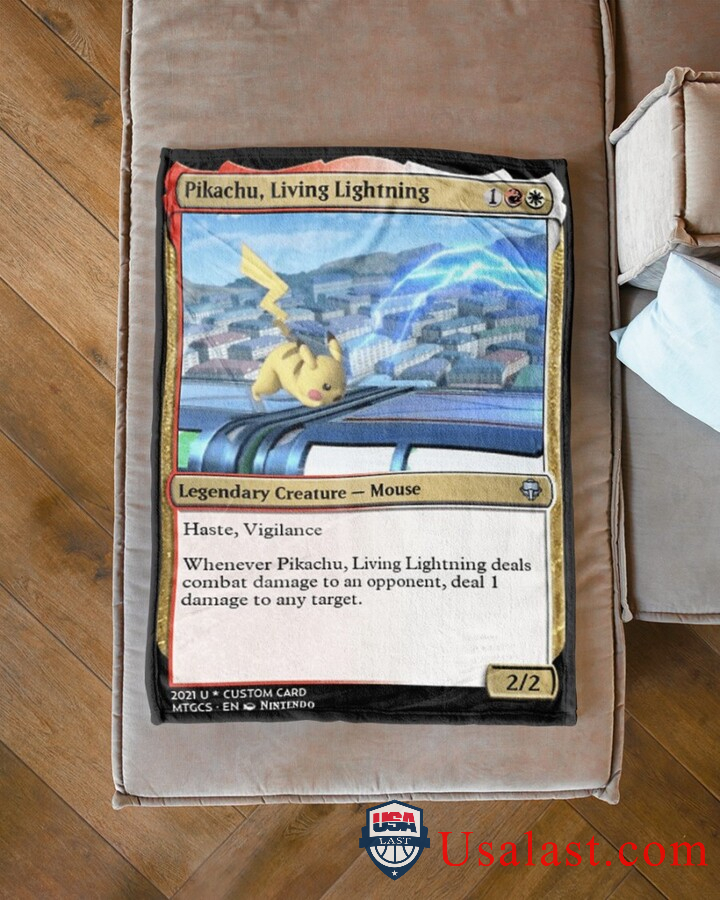 Pokemon Pikachu Living Lightning Blanket Pokemon Pikachu Living Lightning Blanket