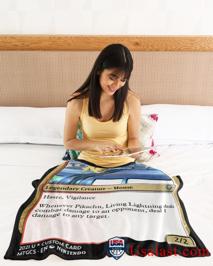 Pokemon Pikachu Living Lightning Blanket Pokemon Pikachu Living Lightning Blanket