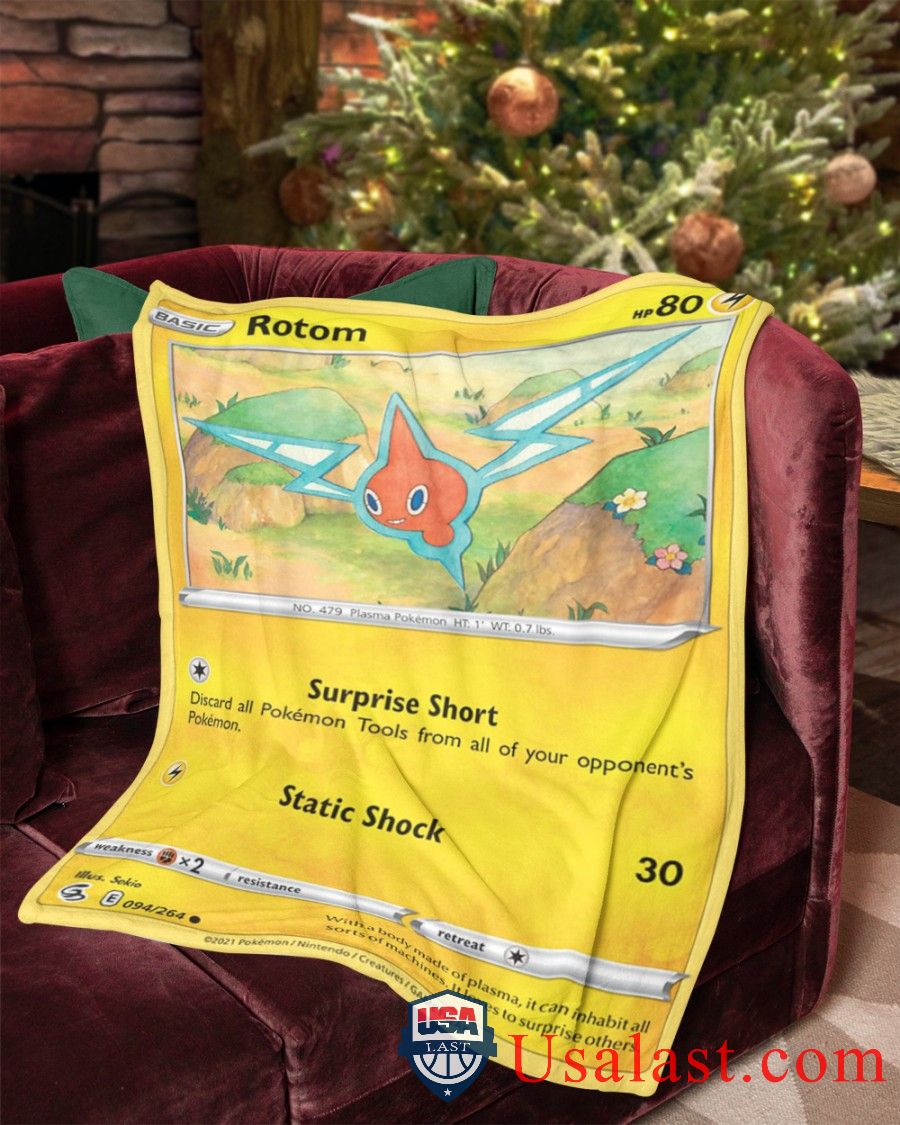 Pokemon Rotom Fusion Strike Soft Blanket