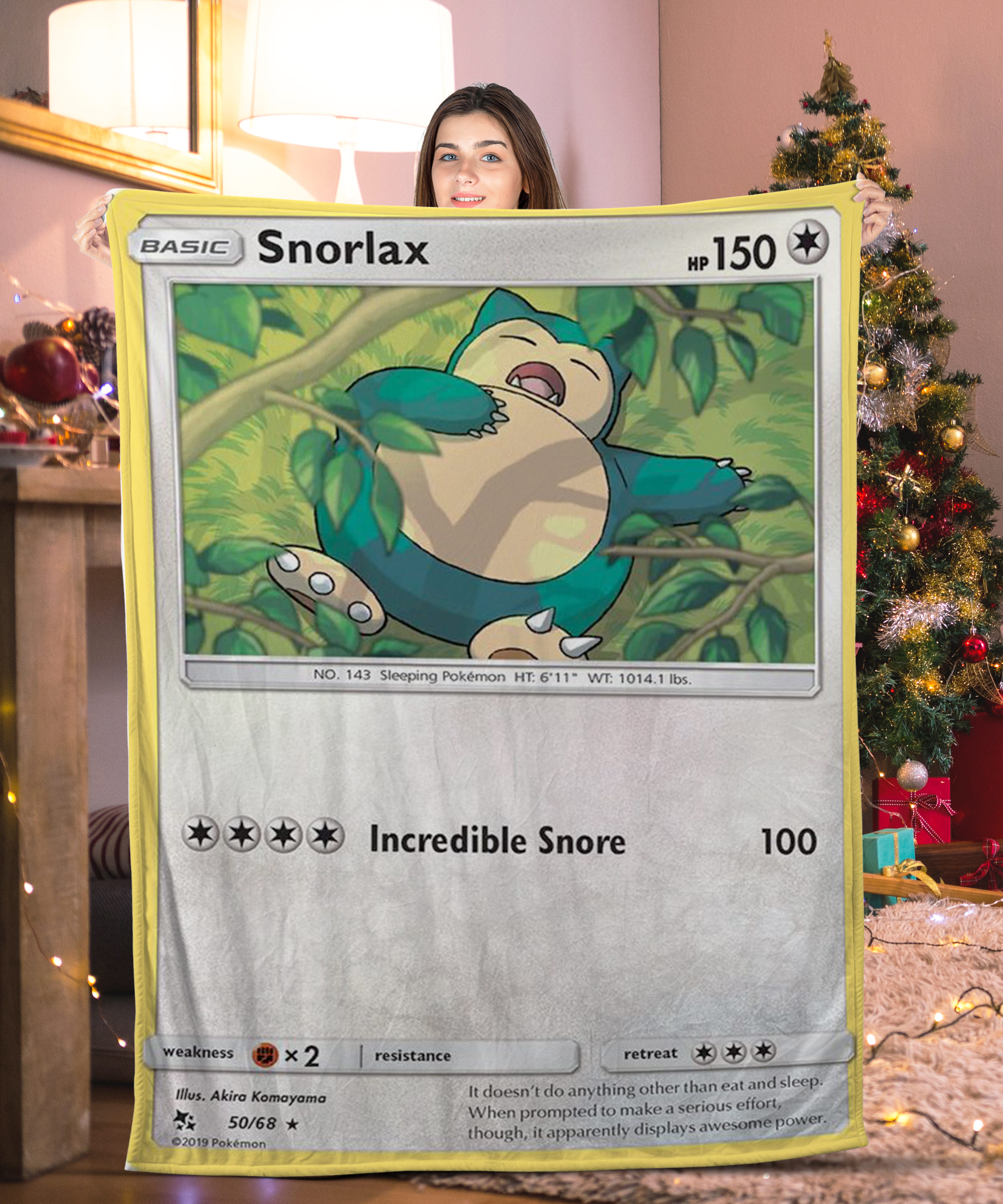 Pokemon Snorlax Pokemon Card Blanket