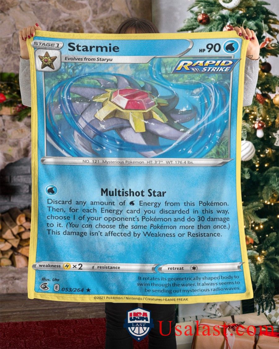 Pokemon Starmie Rapid Strike Blanket