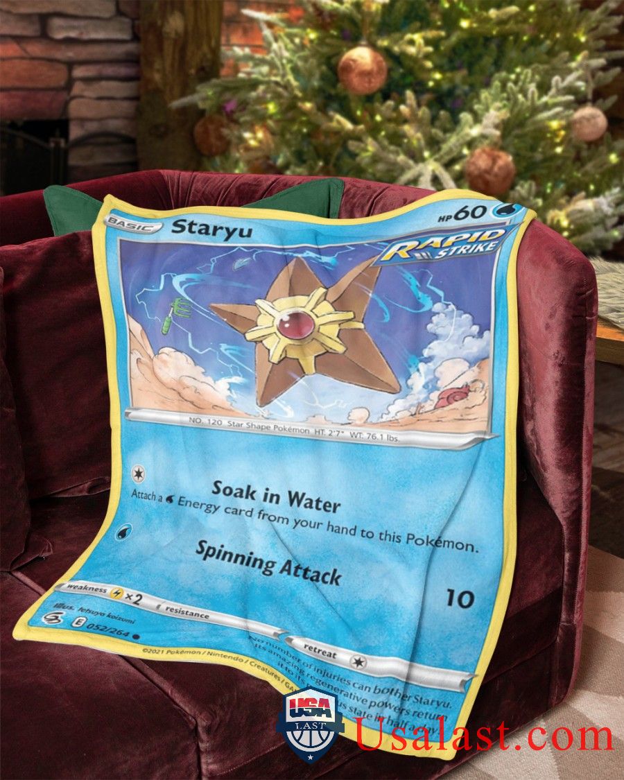 Pokemon Staryu Rapid Strike Blanket