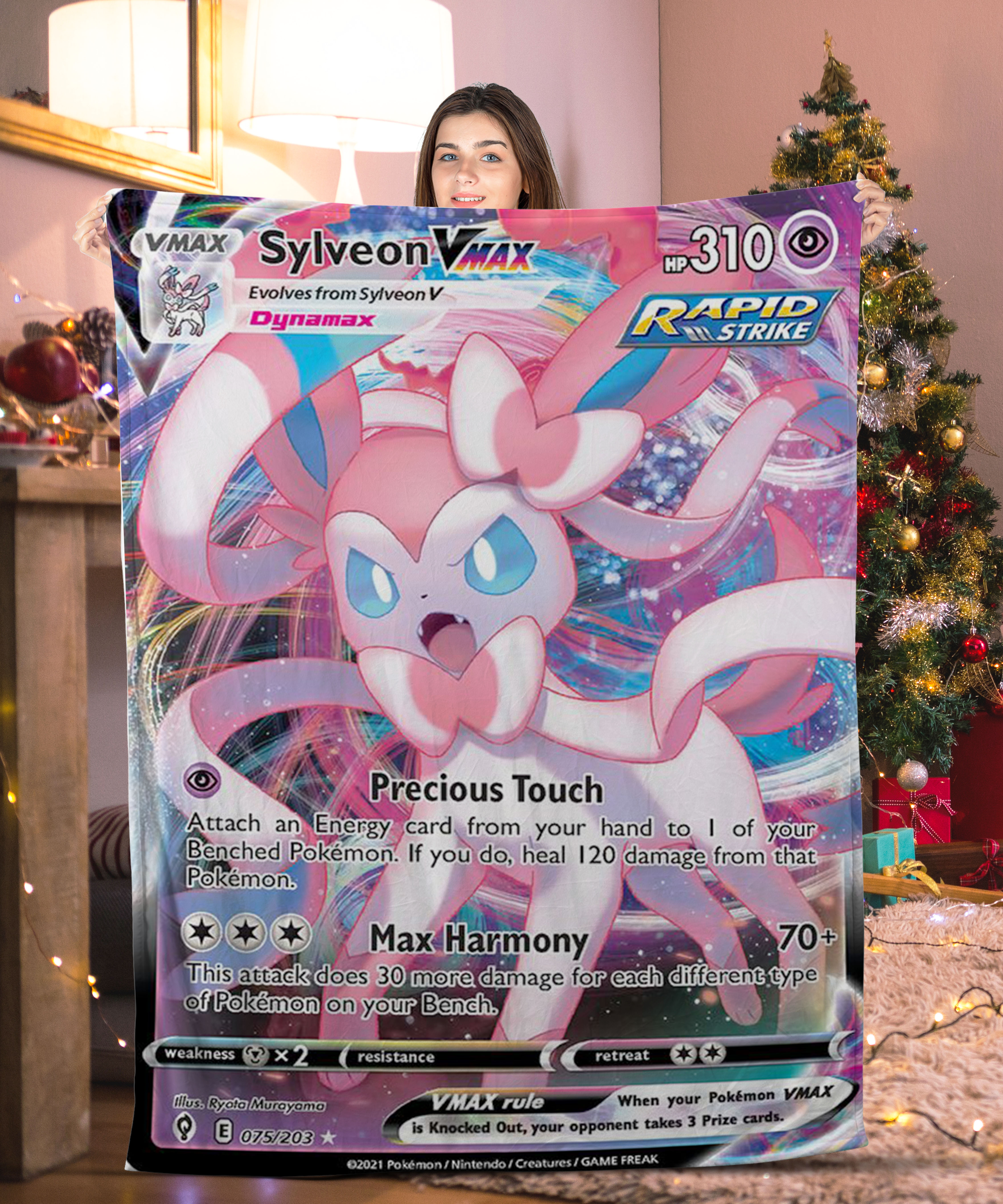 Pokemon Sylveon Pokemon Card Blanket