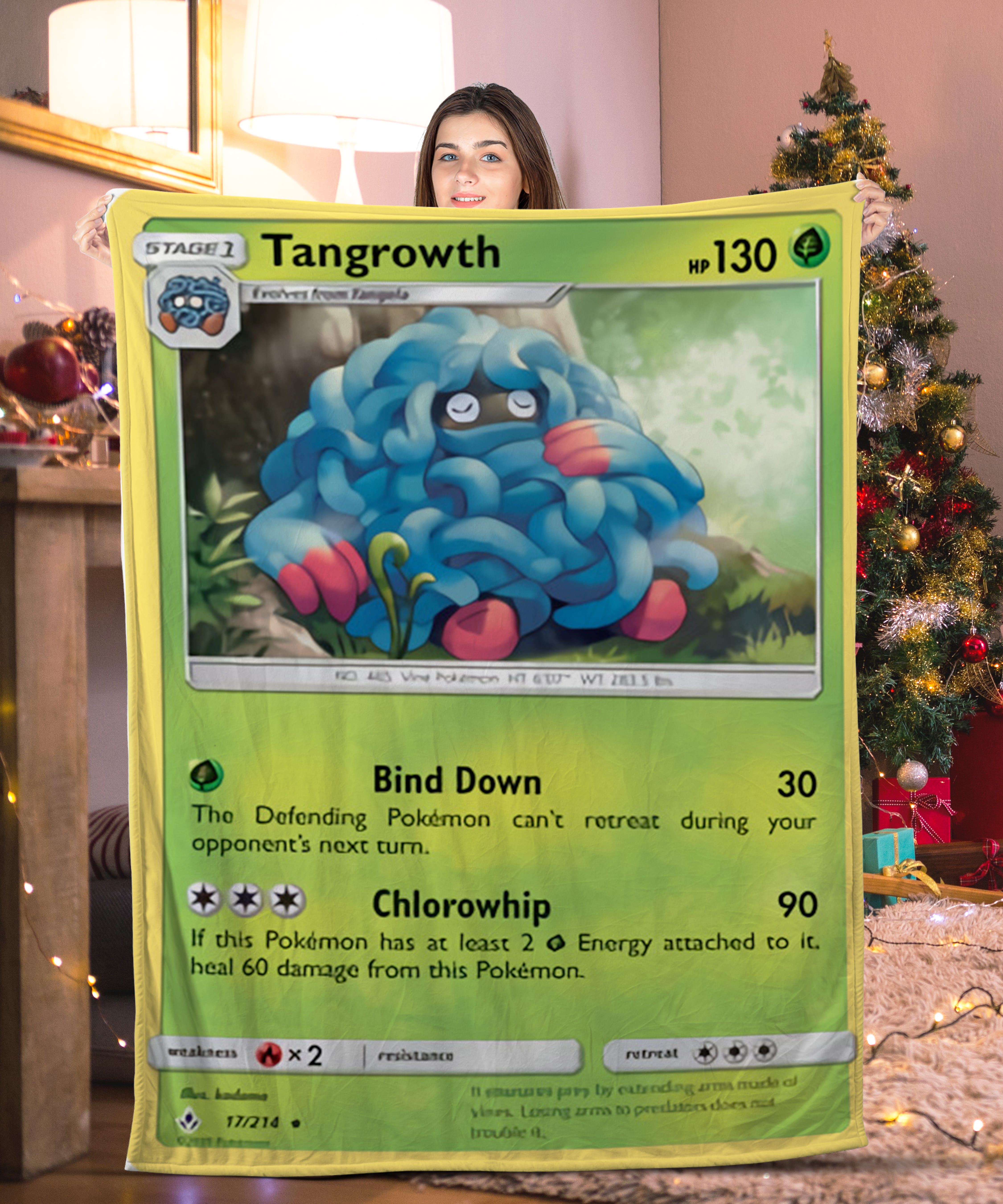 Pokemon Tangrowth Pokemon Card Blanket