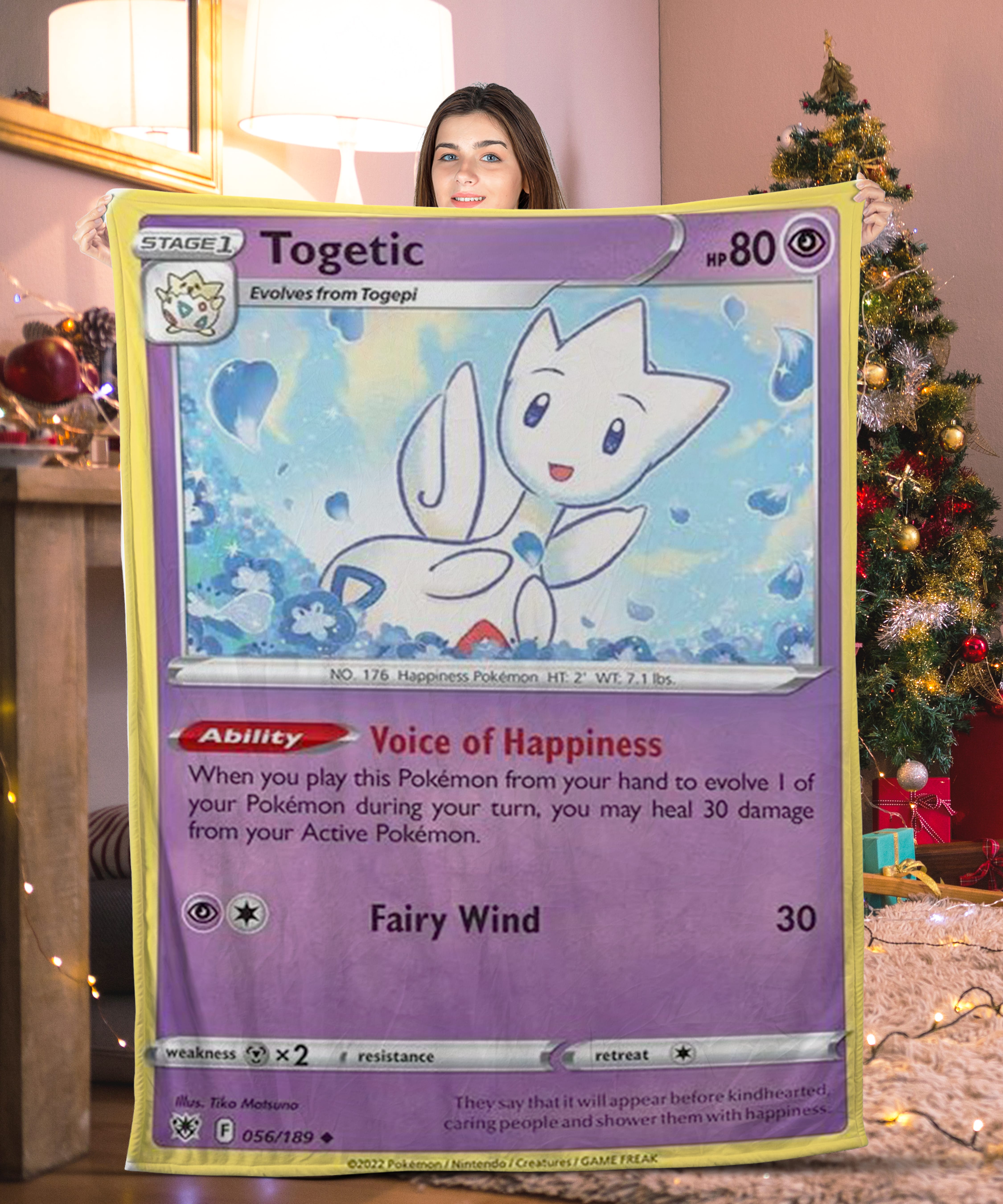 Pokemon Togetic Pokemon Card Blanket