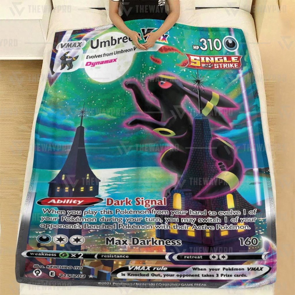 Pokemon Umbreon VMAX Evolving Skies Quilts Blanket