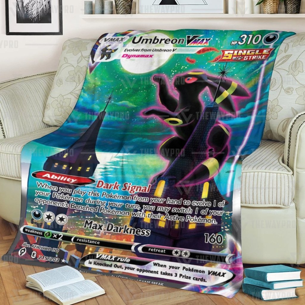 Pokemon Umbreon VMAX Evolving Skies Quilts Blanket