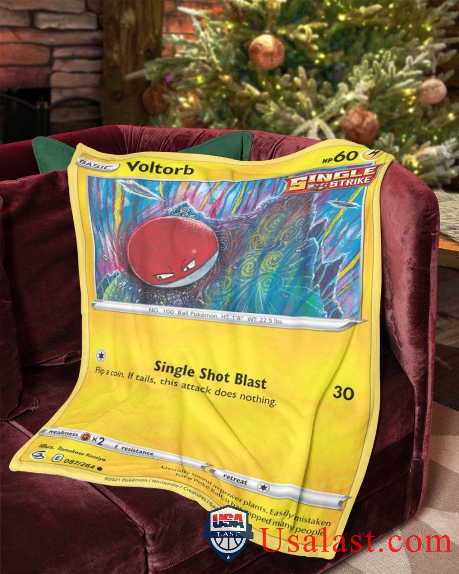 Pokemon Voltorb Single Strike Blanket