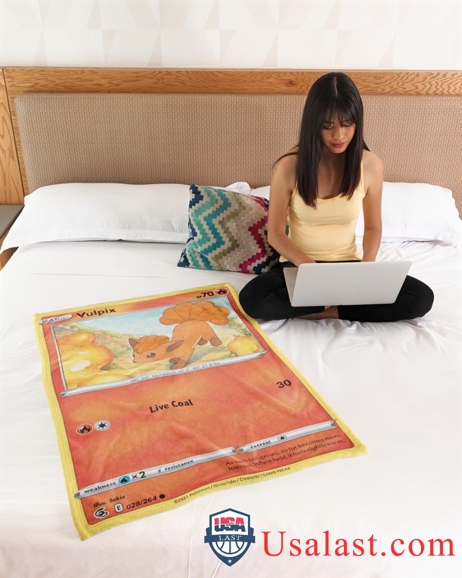 Pokemon Vulpix Live Coal Fusion Strike Blanket Pokemon Vulpix Live Coal Fusion Strike Blanket