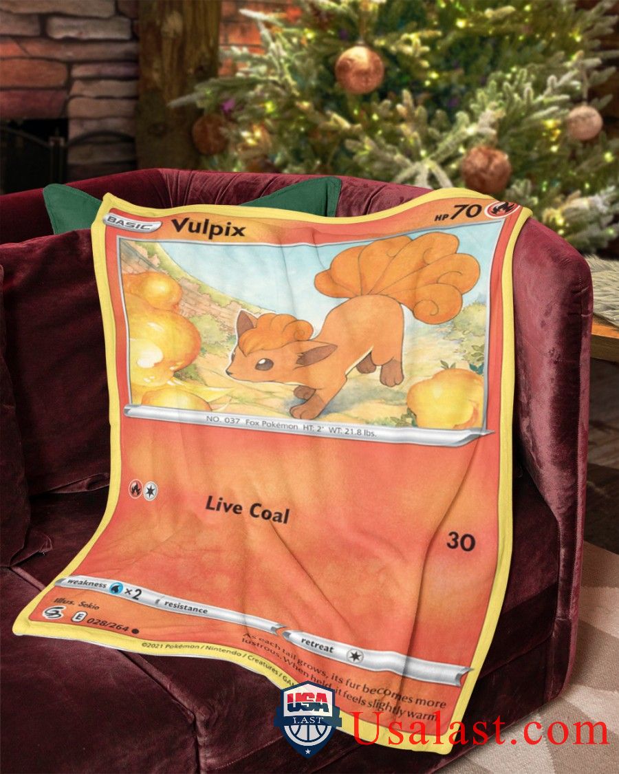 Pokemon Vulpix Live Coal Fusion Strike Blanket