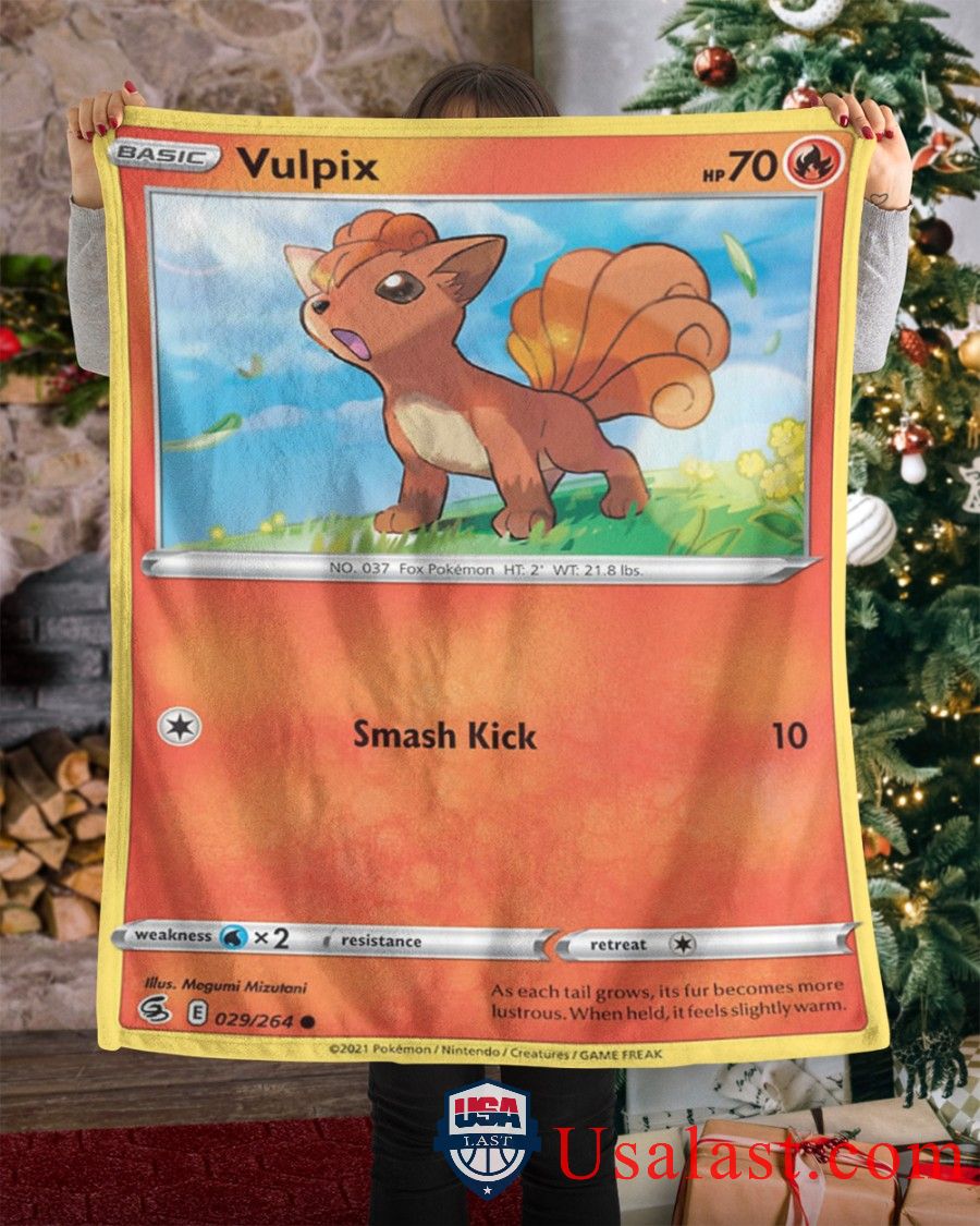 Pokemon Vulpix Smash Kick Fusion Strike Blanket