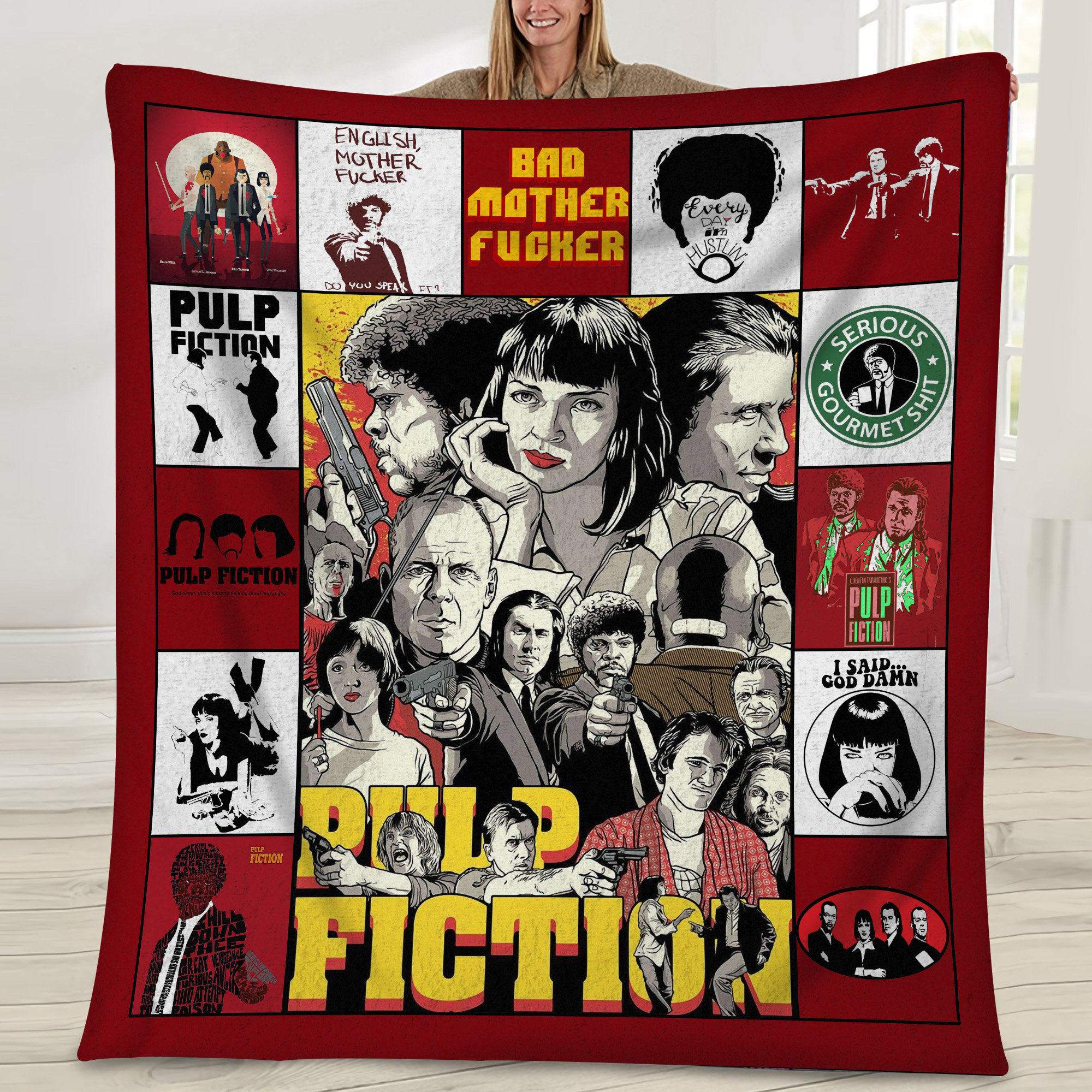 Pulp Fiction Classic Movie Blanket