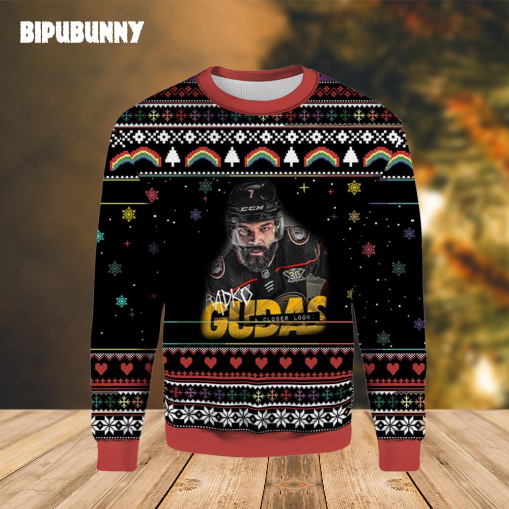 Radko Gudas Anaheim Ducks Ugly Christmas Sweater