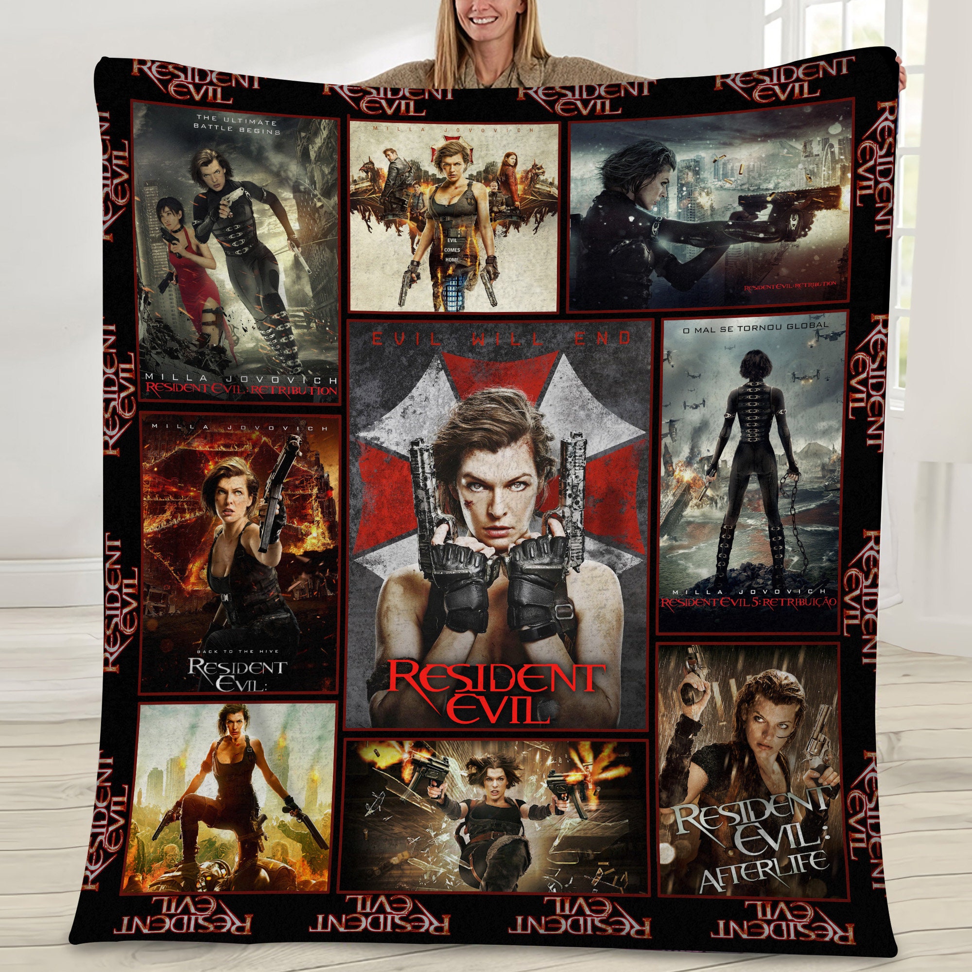 Resident Evil Welcome To Raccoon City Movie Fan Blanket