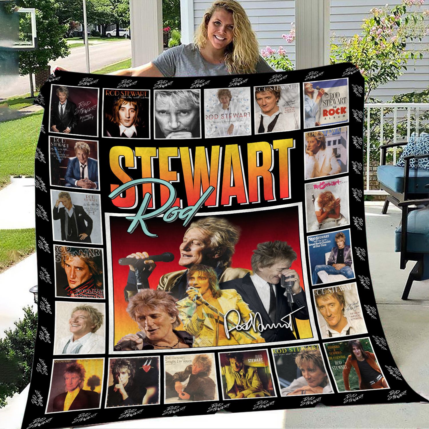 Rod Stewart Throw Blanket