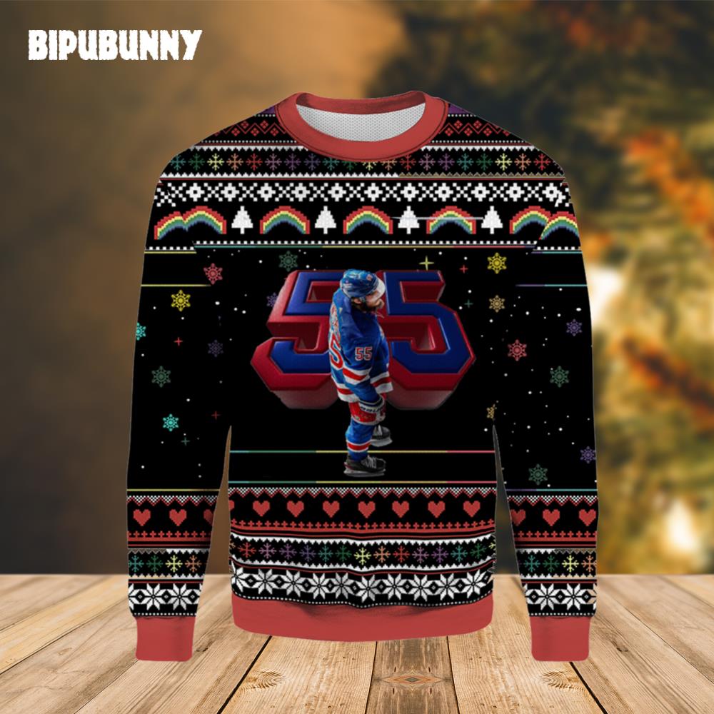 Ryan Lindgren New York Rangers Ugly Christmas Sweater