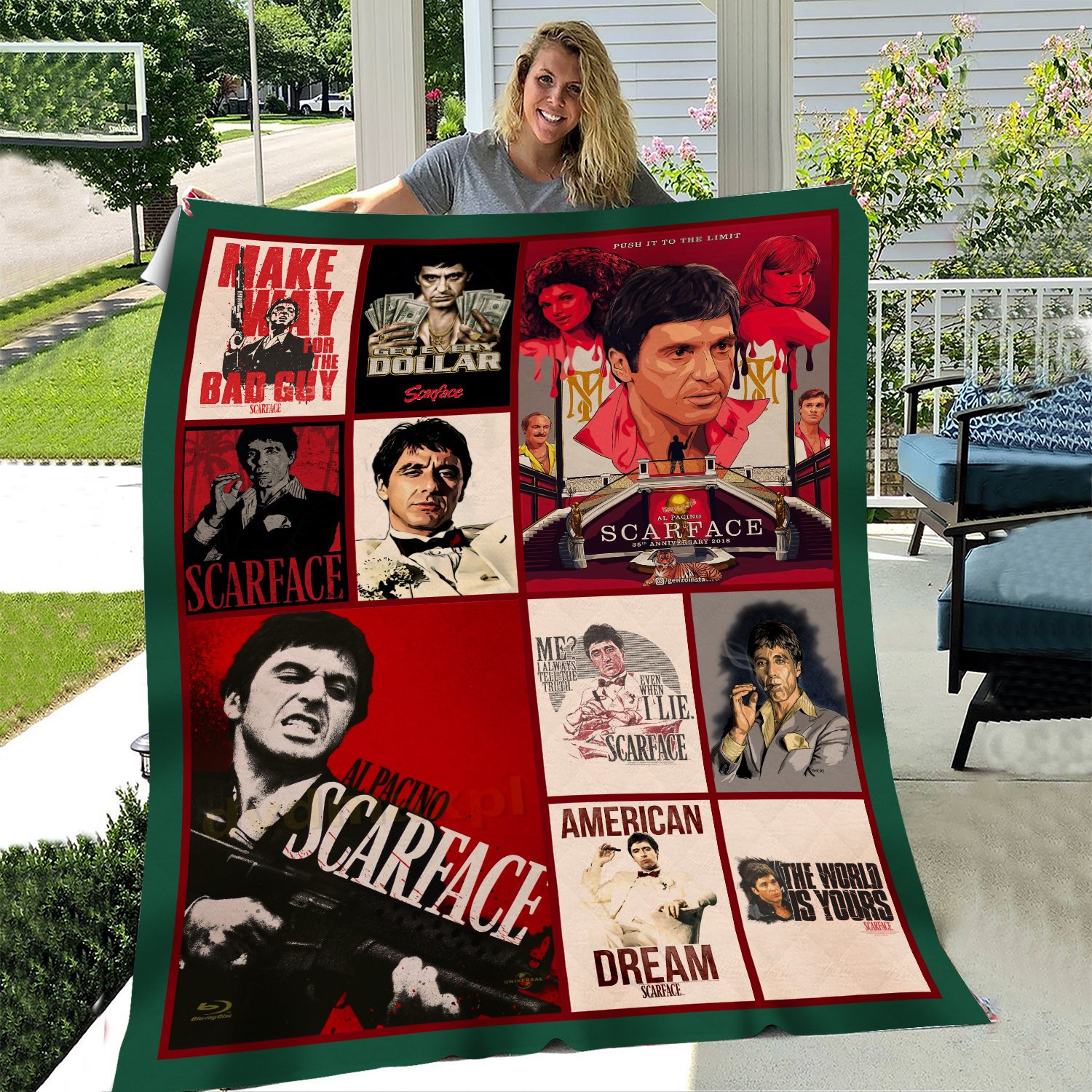 Scarface Throw Blanket