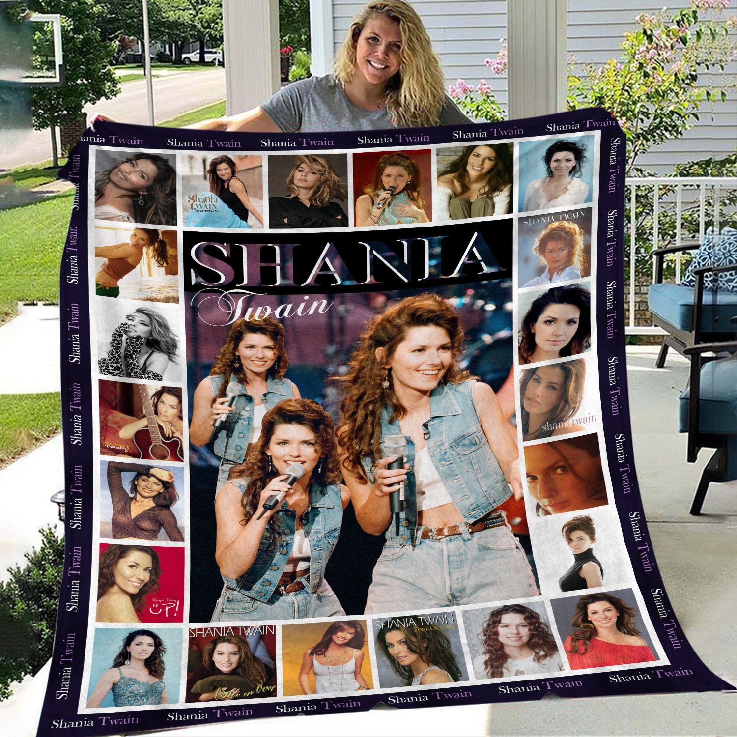 Shania Twain Inspired Throw Blanket