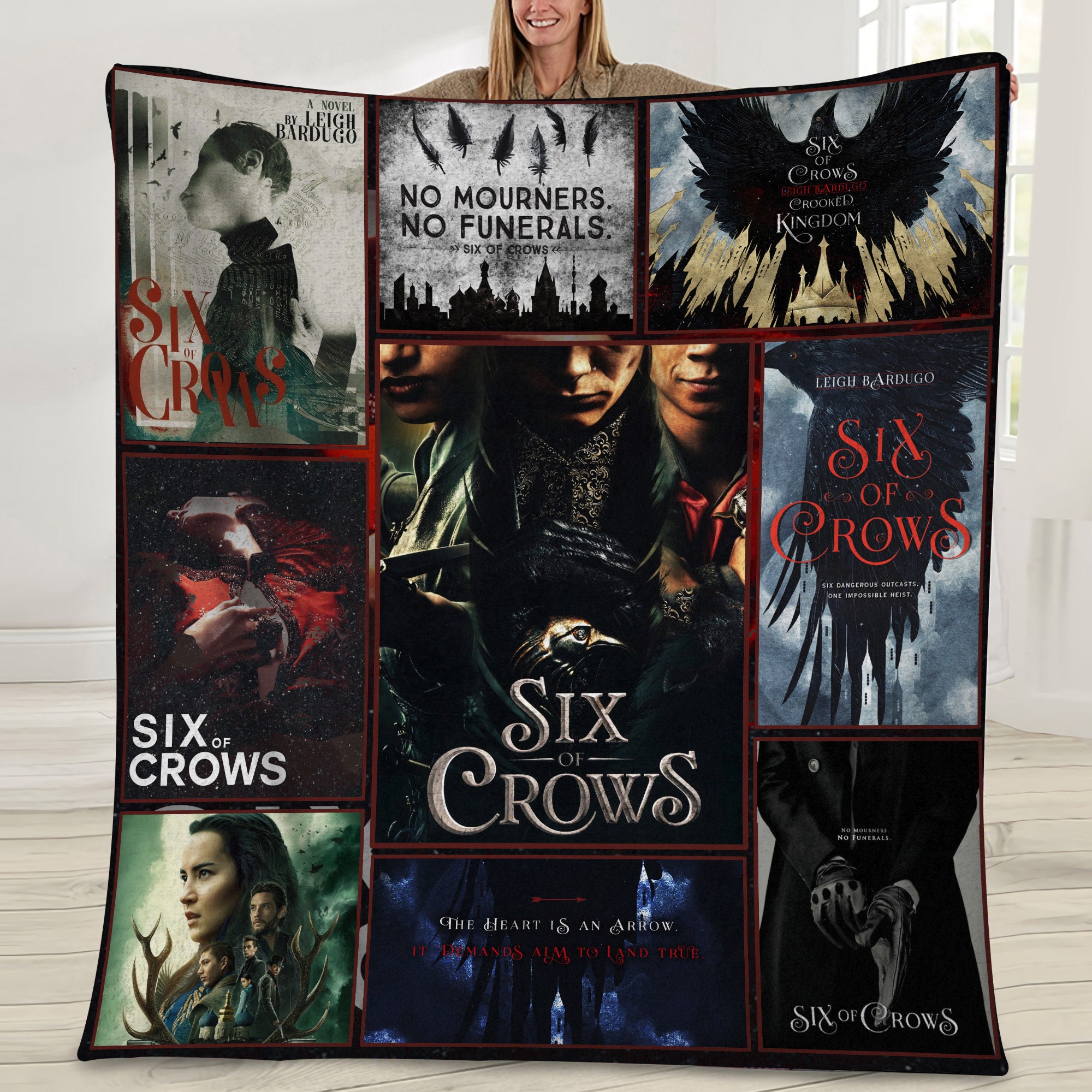 Six Of Crows Book Reading Novel Movie Fan Blanket