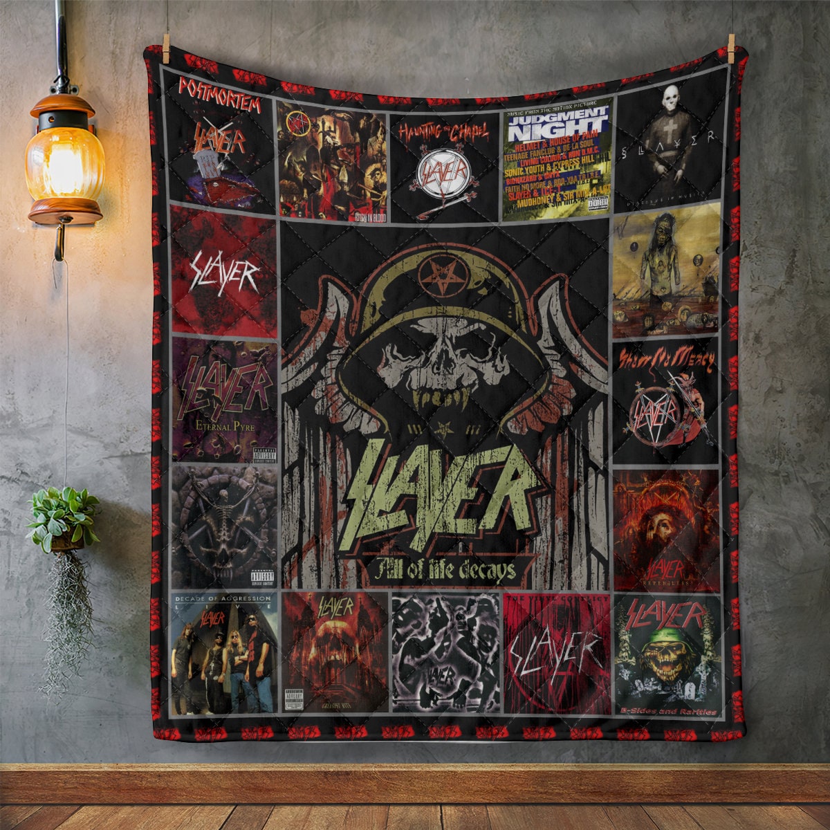 Slayer Band Album Covers Fleece Blanket