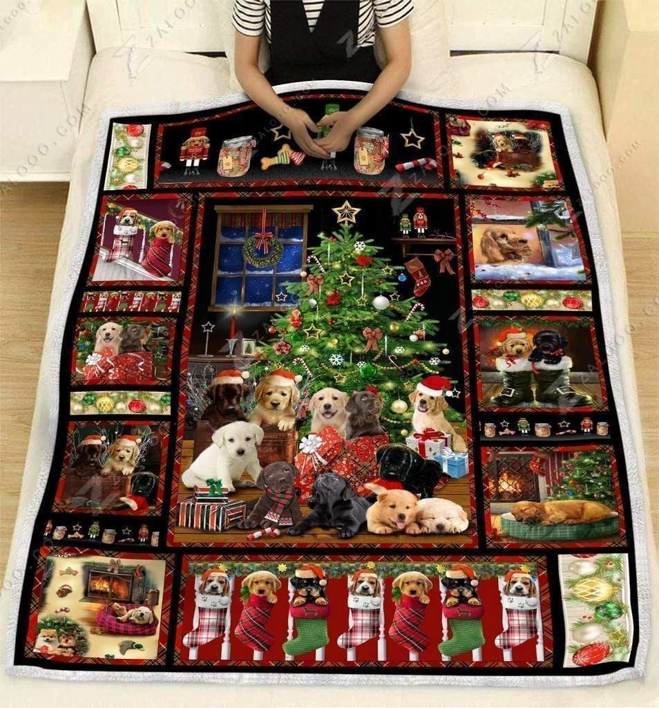 So Many Labrador Dog Nearby Oven Christmas Throw Blanket