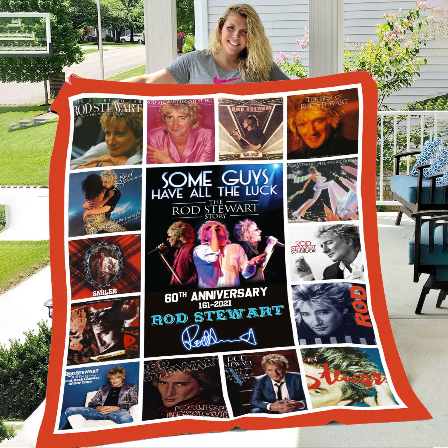 Some Guys Have All The Luck The Rod Stewart Story Th Anniversary Throw Blanket