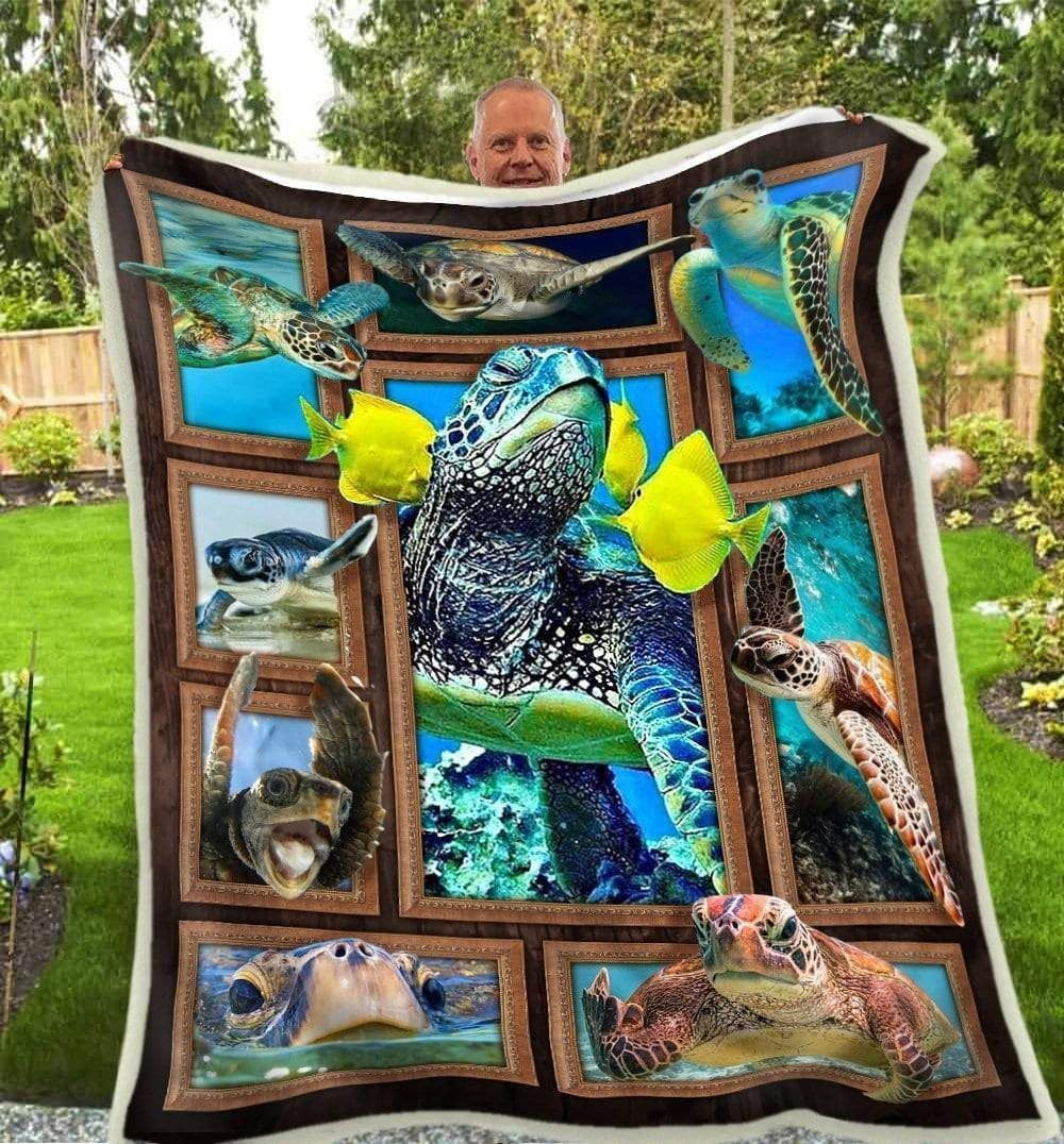 Special Meaningful Gift For Animal Lovers Turtle Throw Blanket