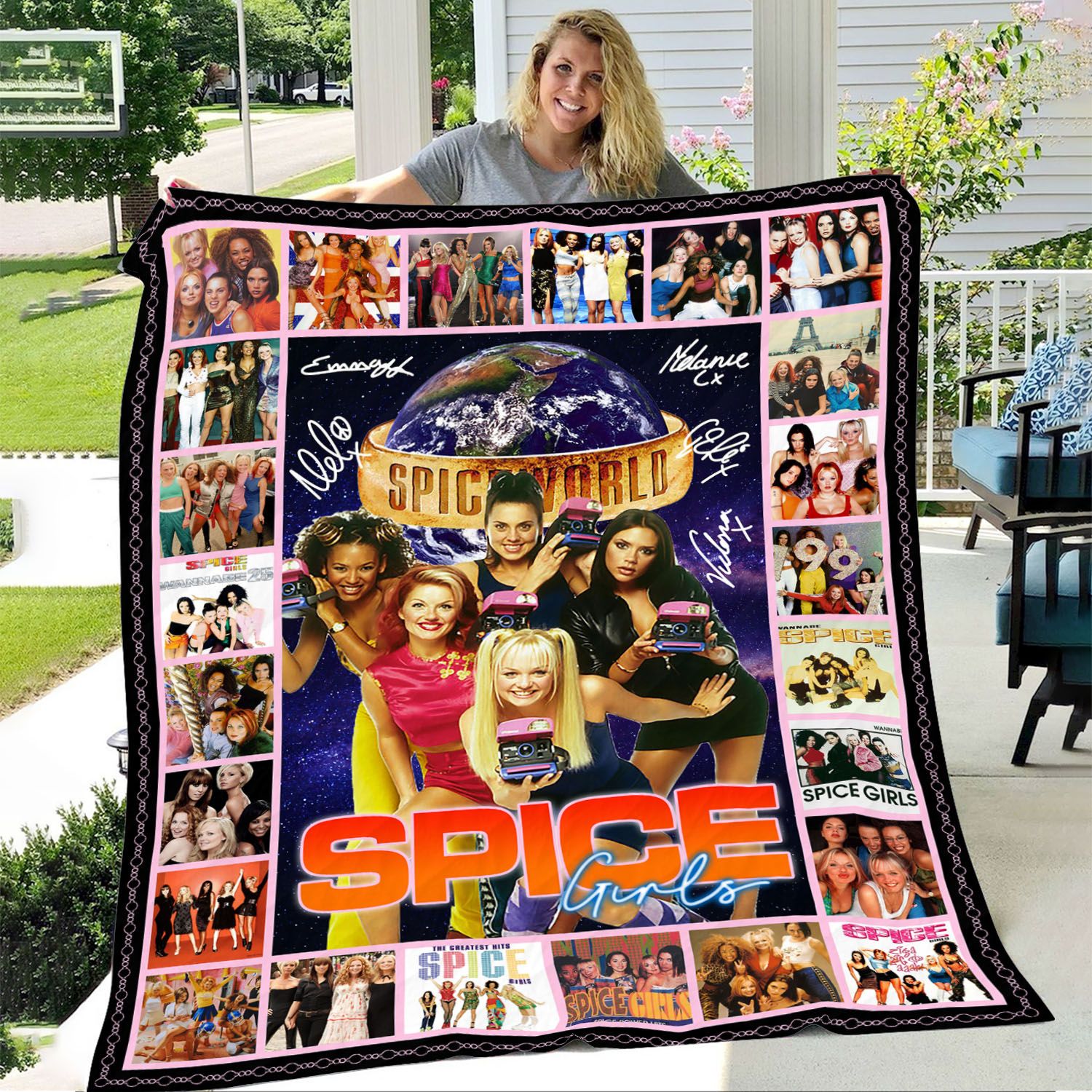 Spice Girls Throw Blanket