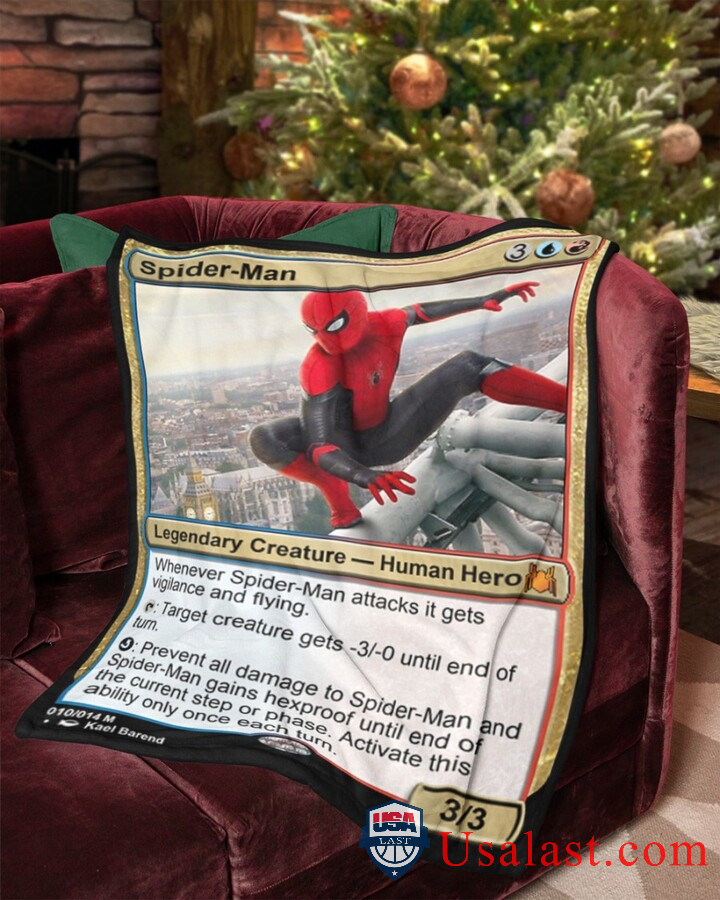 Spider Man Human Hero Fleece Blanket