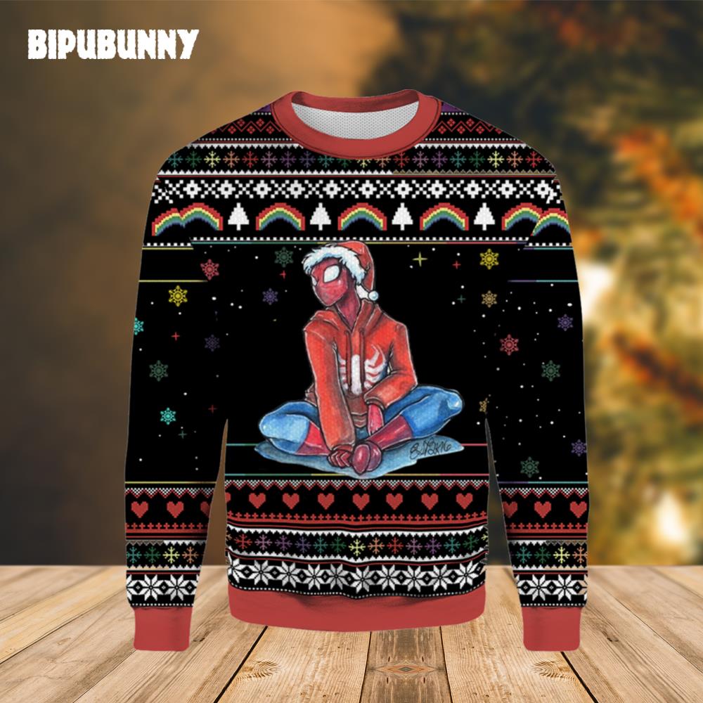 Spider Man Santa Ugly Christmas Sweater