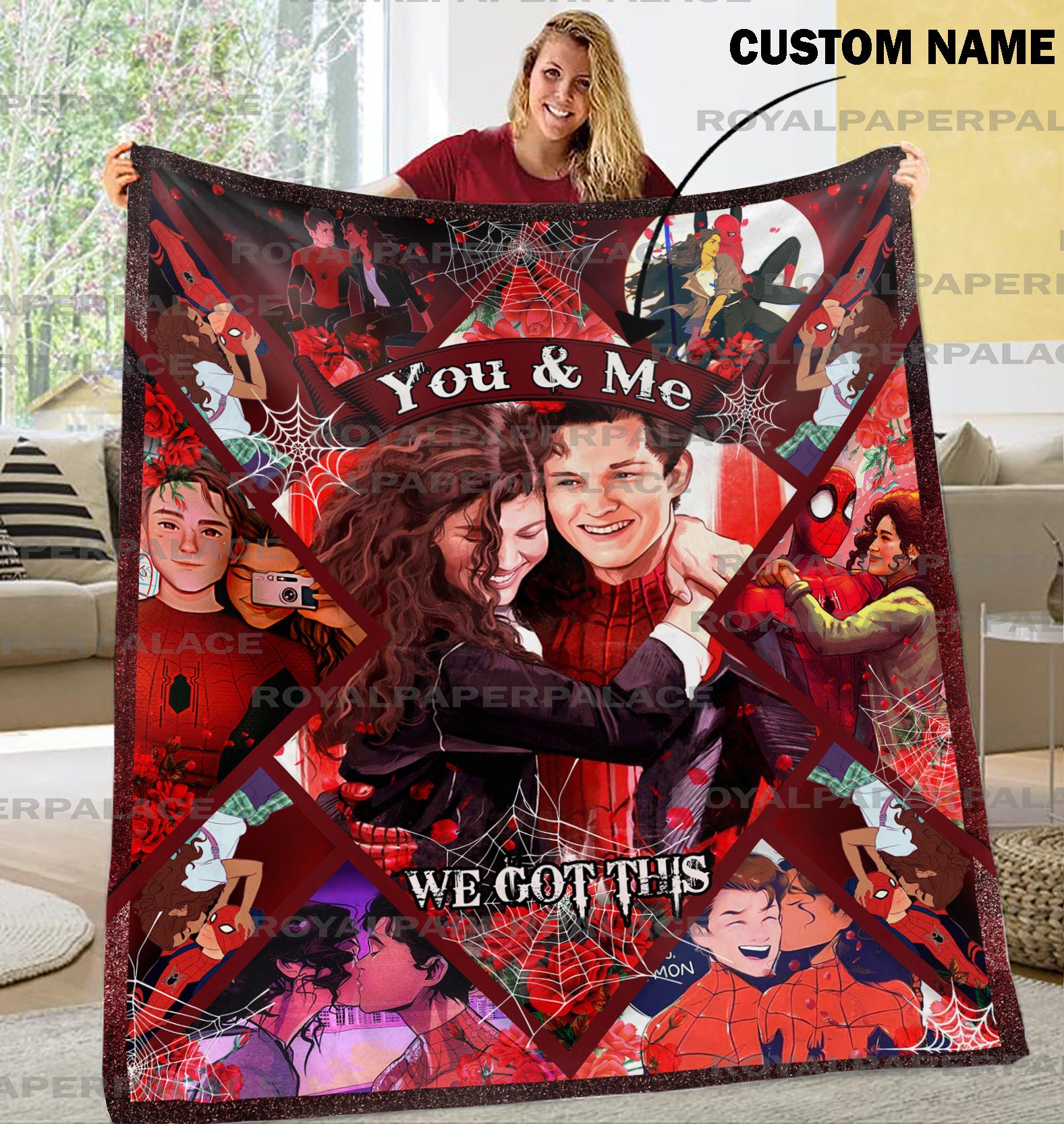 Spiderman And Mj We Got This No Way Home Blanket