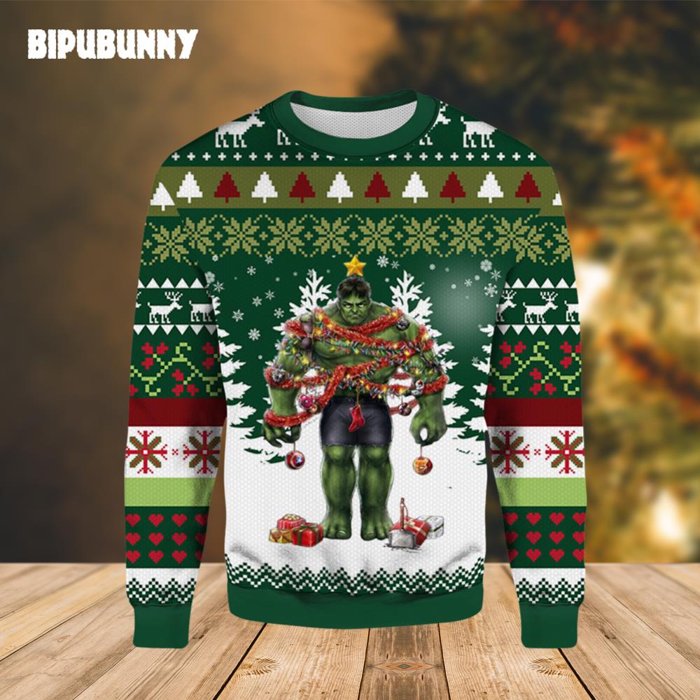 SpiderWee – Marvel Merry Christmas Hulk Ugly Sweater