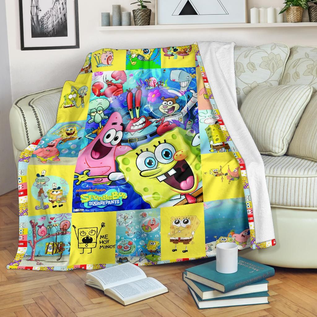 Spongebob Squarepants Inspired Throw Blanket