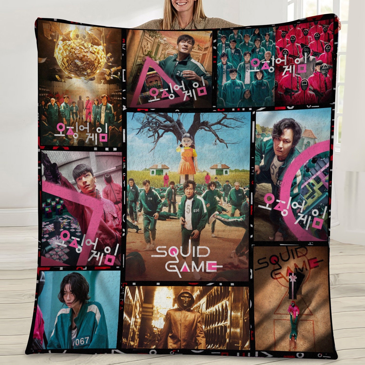 Squid Game Korea Movie Movie Fan Blanket