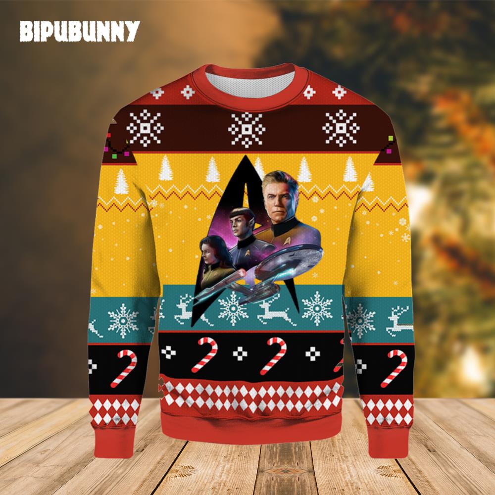 Star Trek Character Ugly Sweater