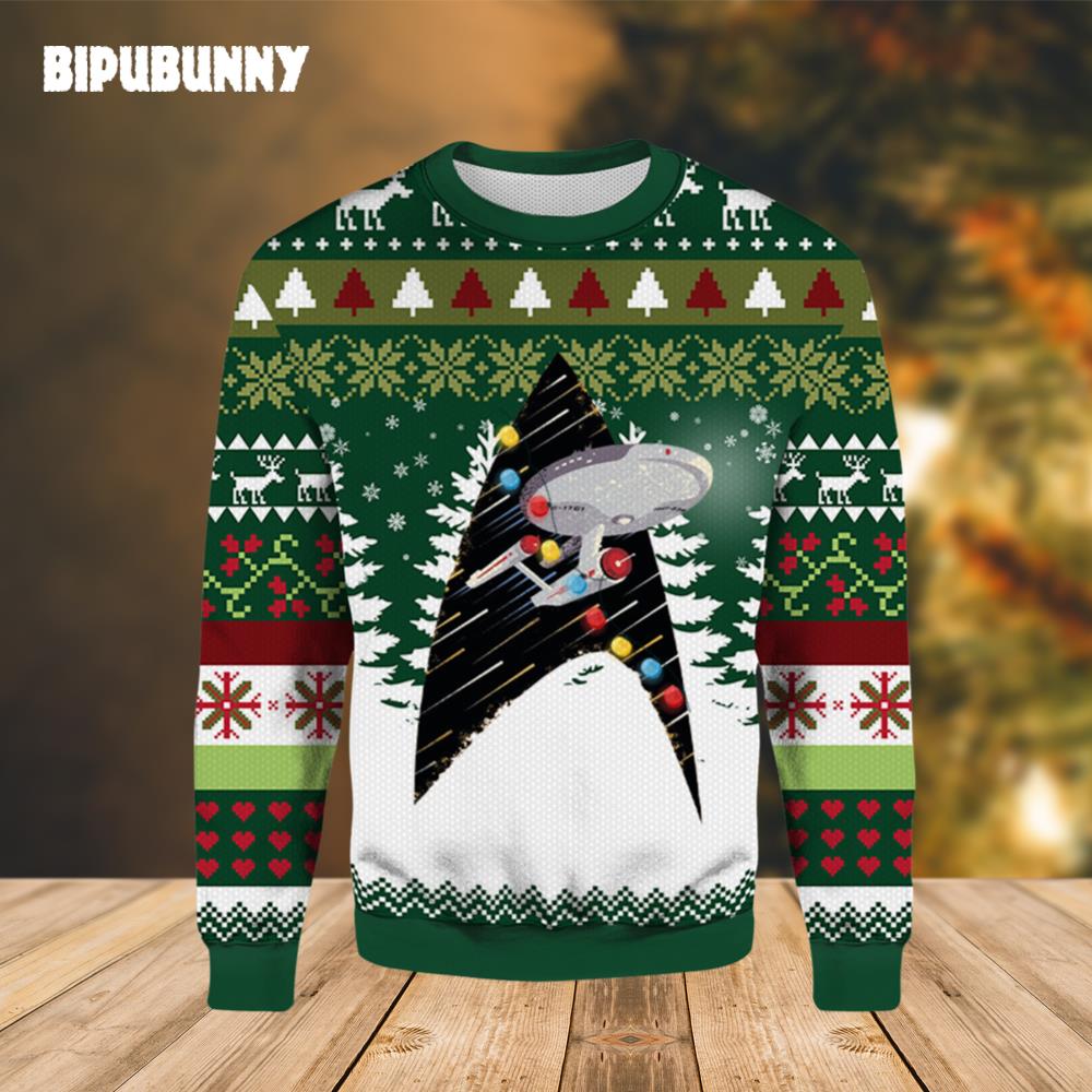 Star Trek Stamps Ugly Christmas Sweater