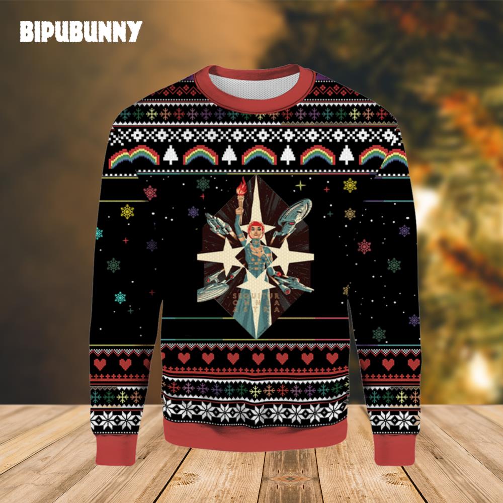 Star Trek The Q Conflict Ugly Christmas Sweater