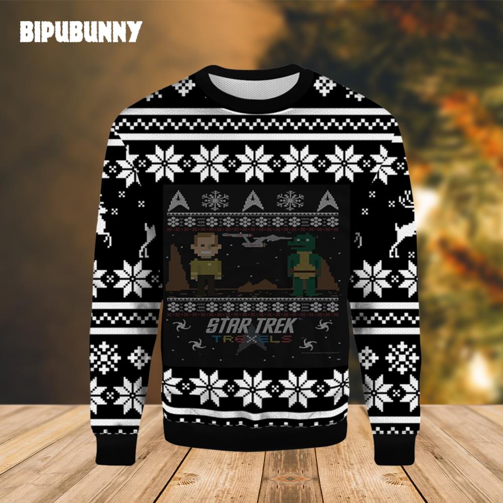 Star Trek Trexels Ugly Christmas Sweater